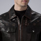 Black Classic Trucker Genuine Leather Jacket