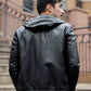 Hooded Genuine Leather Jacket